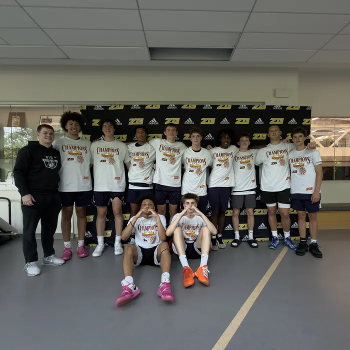 MVE squad in champions shirts after a Zero Gravity tournament win