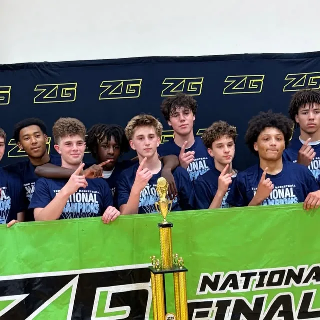 MVE Healy — Zero Gravity National Champions with the trophy