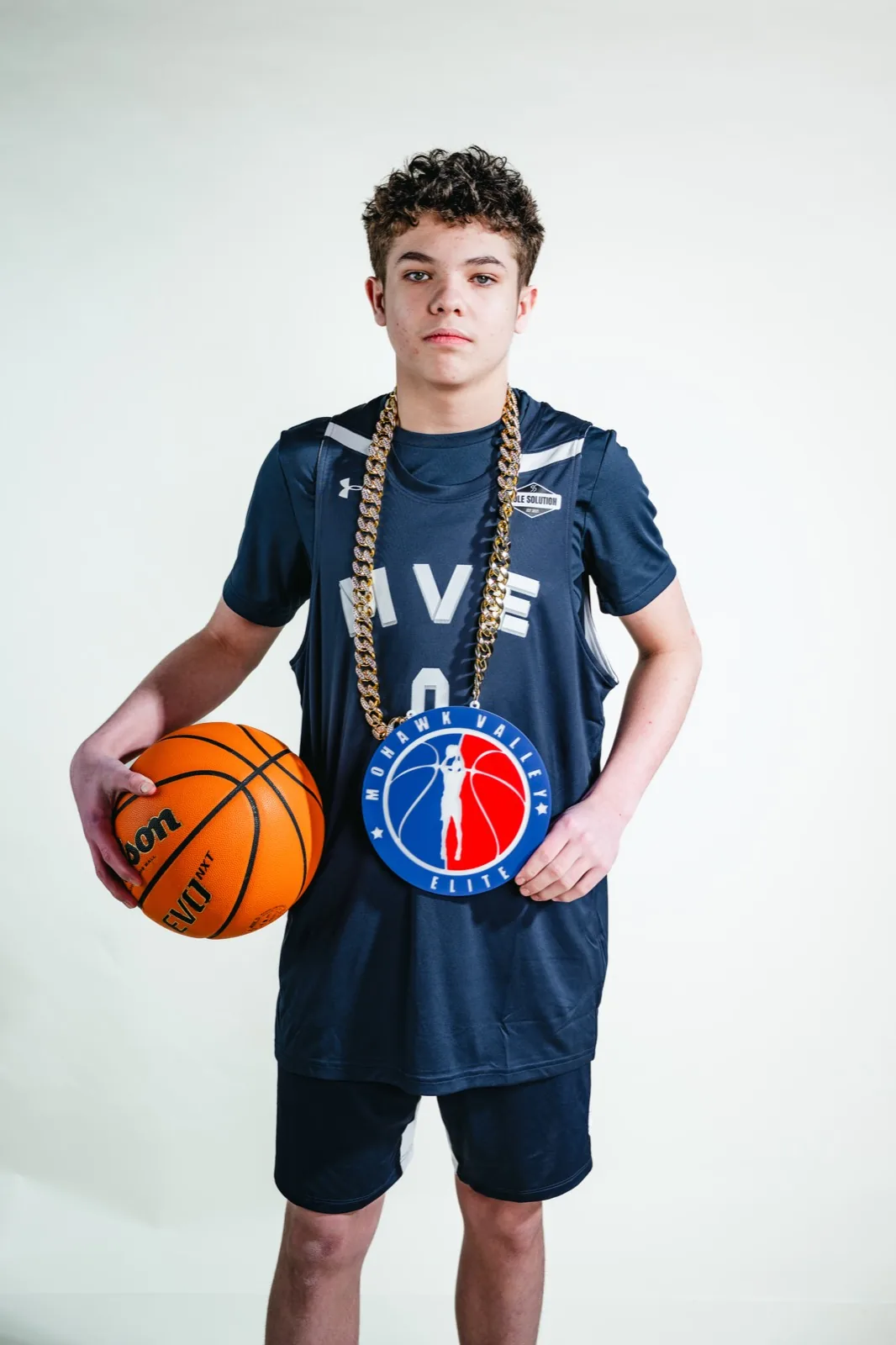 MVE player with the chain at 2026 media day