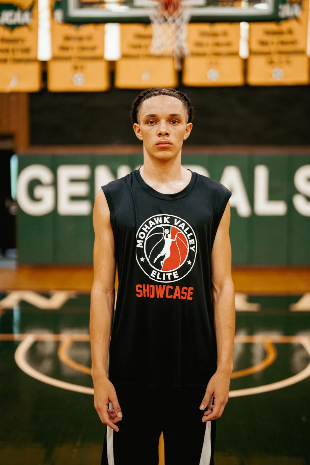 An MVE player working out at Herkimer College